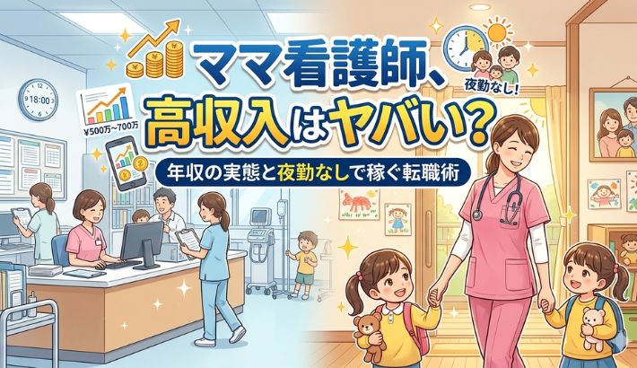 ママ看護師が悩んでいる画像