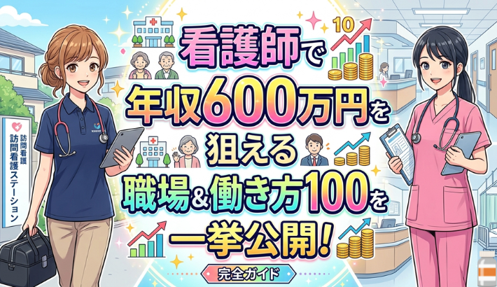 訪問看護師や病院の看護師が笑顔の画像